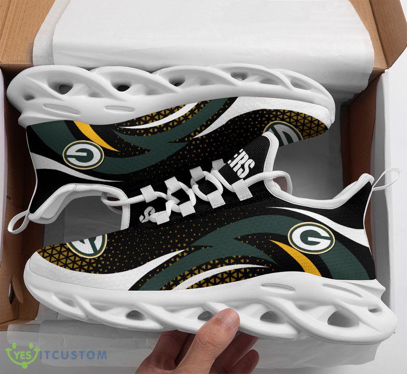Green Bay Packers Triangle Abstract Pattern Max Soul Shoes Explore Chunky Sneakers 9 Green Bay Packers Triangle Abstract Pattern Max Soul Shoes Explore Chunky Sneakers - Green Bay Packers Triangle Abstract Pattern Max Soul Shoes_1