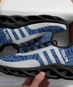 Indianapolis Colts Leaf and Stripe Pattern Men's and Women's Max Soul Shoes Unique Chunky Sneakers - Indianapolis Colts Leaf and Stripe Pattern Men's and Women's Max Soul Shoes_10