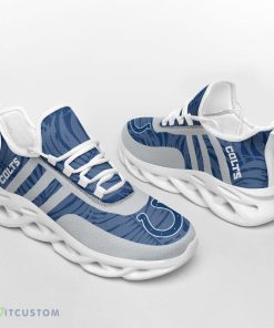 Indianapolis Colts Leaf and Stripe Pattern Men's and Women's Max Soul Shoes Unique Chunky Sneakers - Indianapolis Colts Leaf and Stripe Pattern Men's and Women's Max Soul Shoes_3