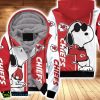 Kansas City Chiefs Snoopy Lover 3D Printed Fleece Hoodie 3D All Over Print Product Photo 1
