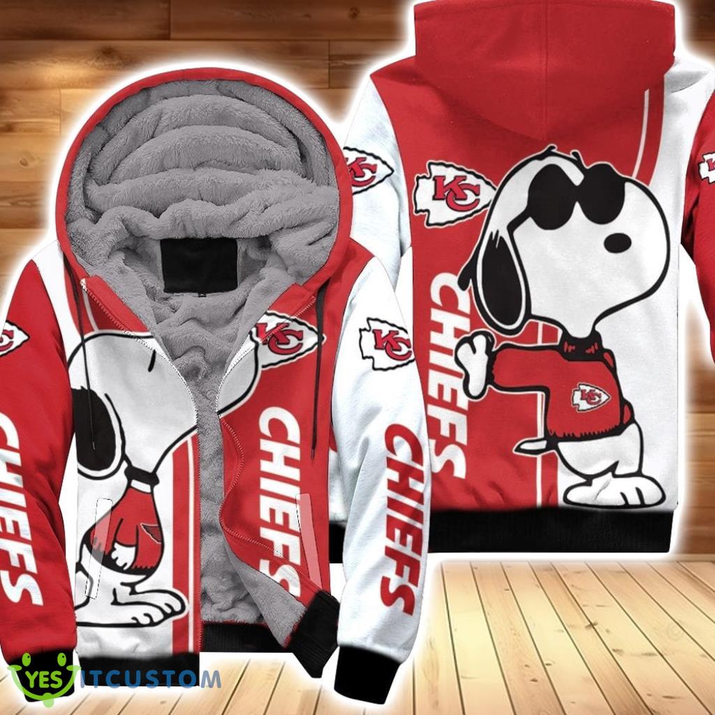 Kansas City Chiefs Snoopy Lover 3D Printed Fleece Hoodie 3D All Over Print 6 Kansas City Chiefs Snoopy Lover 3D Printed Fleece Hoodie 3D All Over Print Product Photo 1