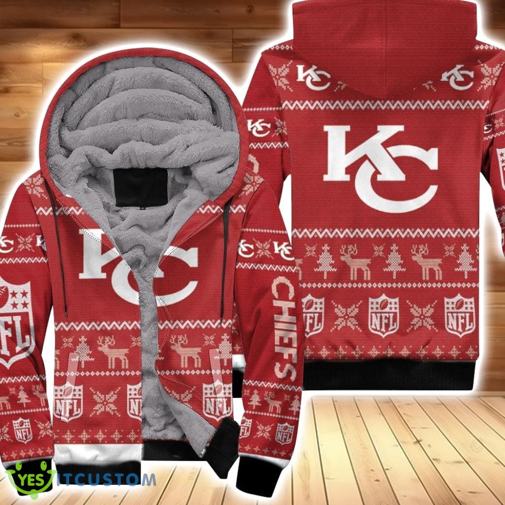 Kansas City Chiefs Ugly Sweatshirt Christmas 3D Fleece Hoodie 3D All Over Print 6 Kansas City Chiefs Ugly Sweatshirt Christmas 3D Fleece Hoodie 3D All Over Print Product Photo 1