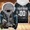 Las Vegas Raiders Halloween Horror 3D Personalized Fleece Hoodie 3D All Over Print Product Photo 1