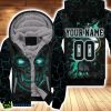 Lava Skull Green Bay Packers 3D Personalized Fleece Hoodie 3D All Over Print Product Photo 1