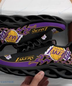 Los Angeles Lakers Men's and Women's Max Soul Shoes Luxury Chunky Sneakers - Los Angeles Lakers Men's and Women's Max Soul Shoes_2