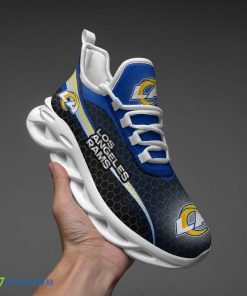Los Angeles Rams Honeycomb Pattern Max Soul Shoes Recognition Running Sneakers - Los Angeles Rams Honeycomb Pattern Max Soul Shoes_1