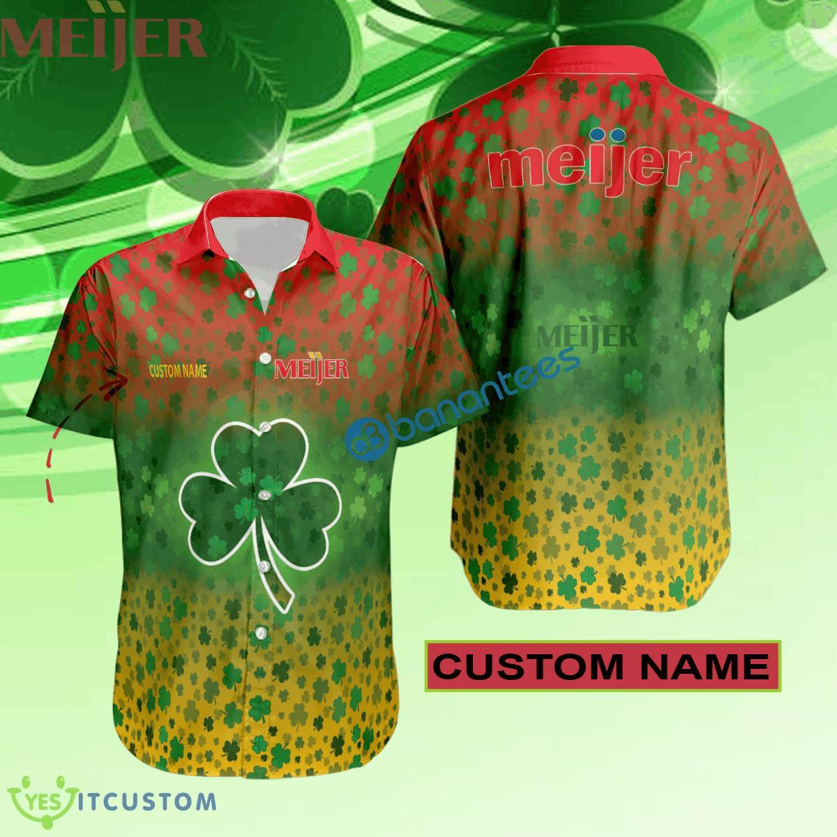 Meijer Hawaiian Shirt Logo Brand Design Patrick Day Custom Name 2 Meijer Hawaiian Shirt Logo Brand Design Patrick Day Custom Name - Meijer Hawaiian Shirt Logo Brand Design Patrick Day Custom Name