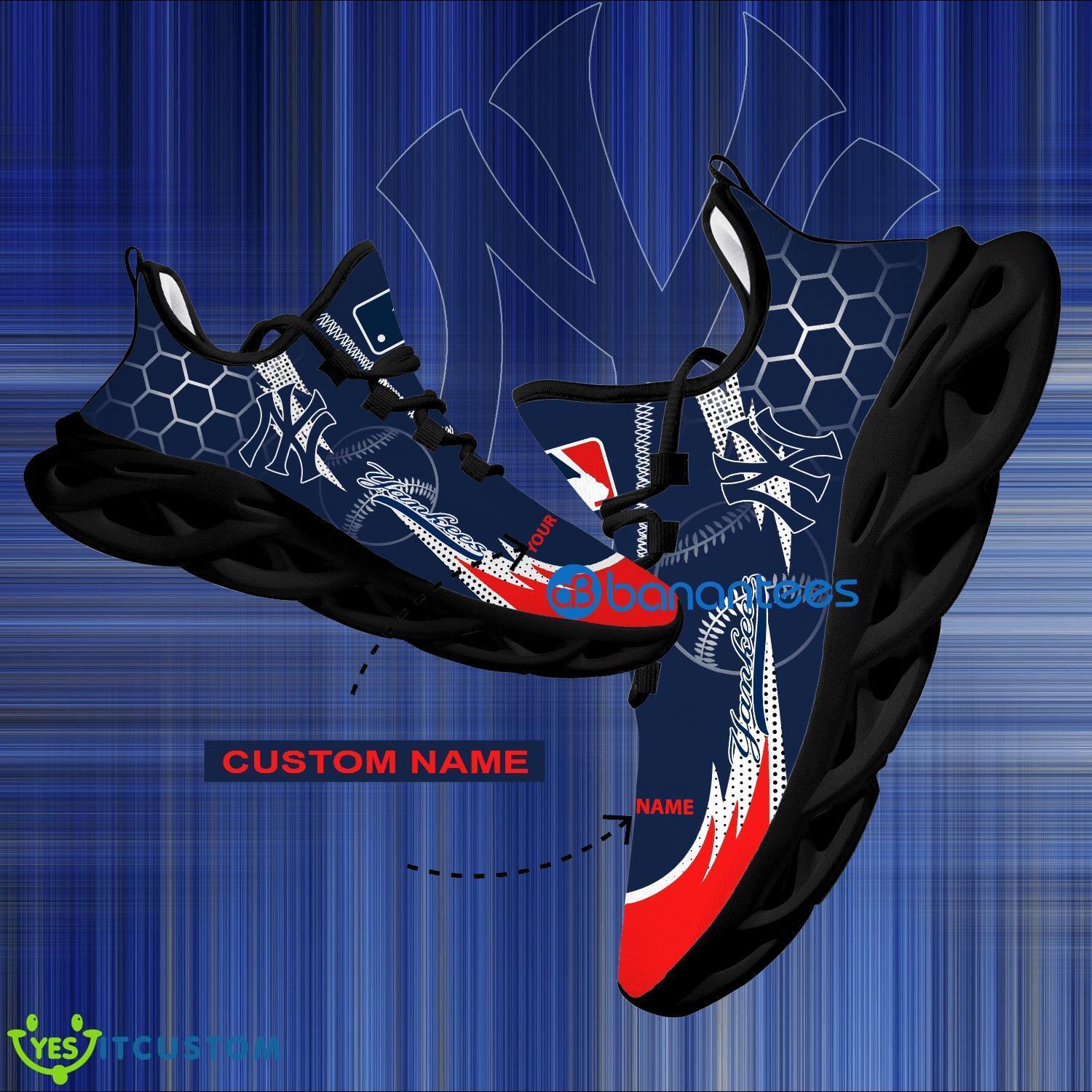 MLB New York Yankees Hexagonal Pattern Chunky Sneaker Gift For Big Fans Max Soul Shoes Personalized 5 MLB New York Yankees Hexagonal Pattern Chunky Sneaker Gift For Big Fans Max Soul Shoes Personalized - Personalized MLB New York Yankees Hexagonal Pattern Max Soul Shoes Photo 1