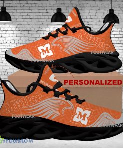 Müller Brand Logo Wings Pattern Max Soul Shoes Personalized Trendsetter Chunky Sneaker - Müller Brand Logo New Wings Pattern Max Soul Shoes Custom Name Photo 2