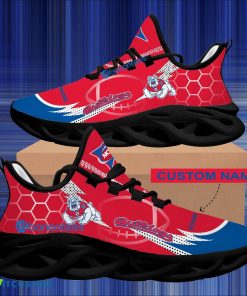 NCAA Fresno State Bulldogs Hexagonal Pattern Chunky Sneaker Gift For Big Fans Max Soul Shoes Personalized - Personalized NCAA Fresno State Bulldogs Hexagonal Pattern Max Soul Shoes Photo 2