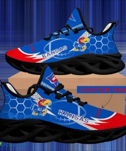 NCAA Kansas Jayhawks Hexagonal Pattern Chunky Sneaker Gift For Big Fans Max Soul Shoes Personalized 3 NCAA Kansas Jayhawks Hexagonal Pattern Chunky Sneaker Gift For Big Fans Max Soul Shoes Personalized - Personalized NCAA Kansas Jayhawks Hexagonal Pattern Max Soul Shoes Photo 2