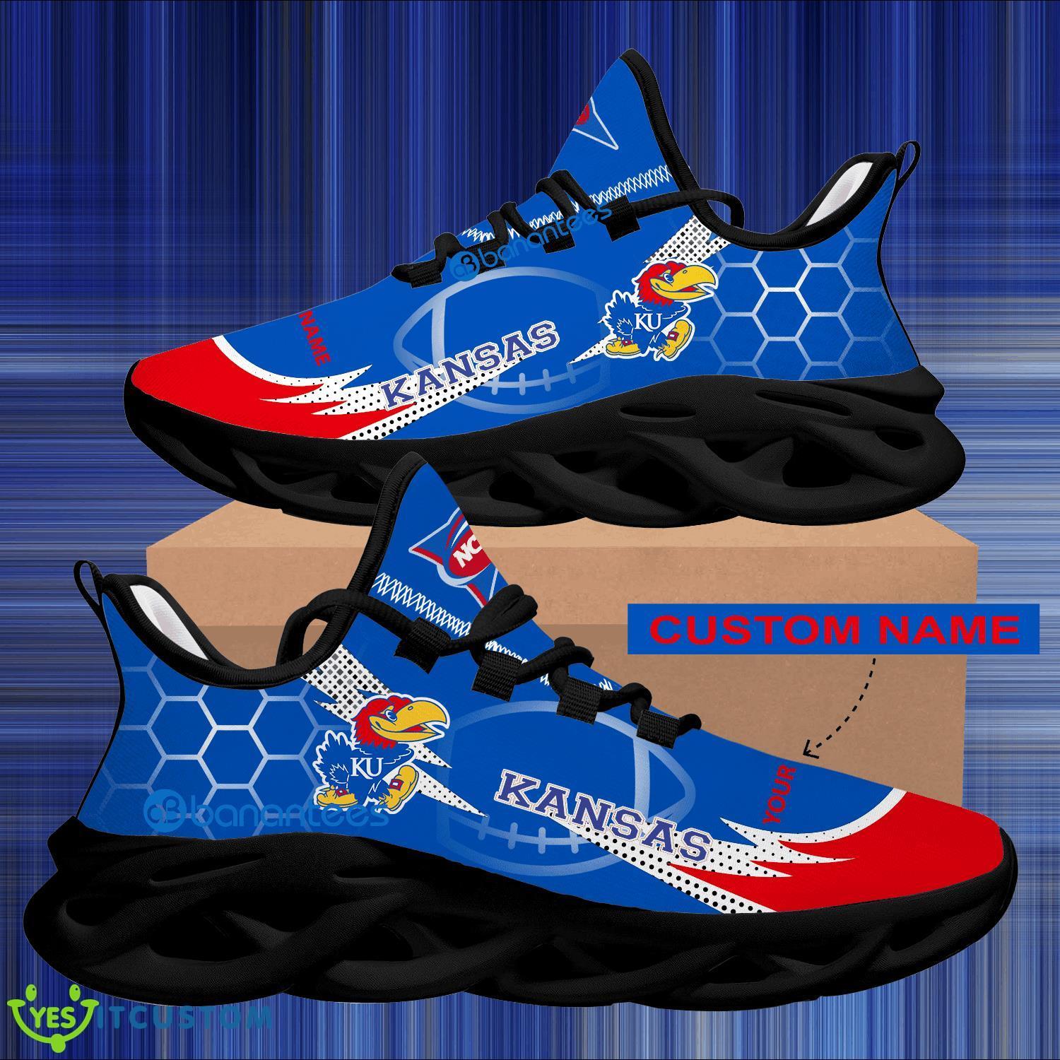 NCAA Kansas Jayhawks Hexagonal Pattern Chunky Sneaker Gift For Big Fans Max Soul Shoes Personalized 6 NCAA Kansas Jayhawks Hexagonal Pattern Chunky Sneaker Gift For Big Fans Max Soul Shoes Personalized - Personalized NCAA Kansas Jayhawks Hexagonal Pattern Max Soul Shoes Photo 2