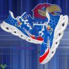 NCAA Kansas Jayhawks Hexagonal Pattern Chunky Sneaker Gift For Big Fans Max Soul Shoes Personalized - Personalized NCAA Kansas Jayhawks Hexagonal Pattern Max Soul Shoes Photo 1