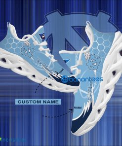 NCAA North Carolina Tar Heels Hexagonal Pattern Chunky Sneaker Gift For Big Fans Max Soul Shoes Personalized - Personalized NCAA North Carolina Tar Heels Hexagonal Pattern Max Soul Shoes Photo 1