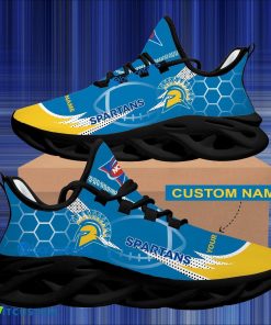 NCAA San Jose State Spartans Hexagonal Pattern Chunky Sneaker Gift For Big Fans Max Soul Shoes Personalized - Personalized NCAA San Jose State Spartans Hexagonal Pattern Max Soul Shoes Photo 2