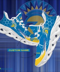 NCAA San Jose State Spartans Hexagonal Pattern Chunky Sneaker Gift For Big Fans Max Soul Shoes Personalized - Personalized NCAA San Jose State Spartans Hexagonal Pattern Max Soul Shoes Photo 1