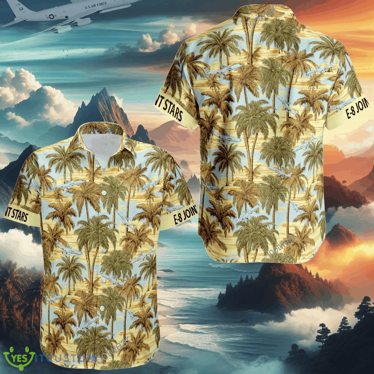 Palm Tree E-8 Joint STARS Hawaiian Shirt AOP Aircaft Special Gifts 2 Palm Tree E-8 Joint STARS Hawaiian Shirt AOP Aircaft Special Gifts - Palm Tree E-8 Joint STARS Hawaiian Shirt AOP Aircaft Special Gifts