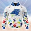 Persionalized NFL Carolina Panthers Special Autism Awareness Design Hoodie 3D All Over Print Classic Style Best Gift Product Photo 1