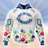 Persionalized NFL Chicago Bears Special Autism Awareness Design Hoodie 3D All Over Print Classic Style Best Gift Product Photo 1