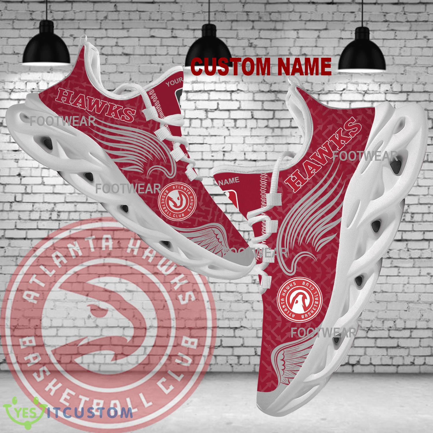 Personalized Atlanta Hawks New Wings Arrow Pattern Max Soul Shoes Running Sneaker Curate 5 Personalized Atlanta Hawks New Wings Arrow Pattern Max Soul Shoes Running Sneaker Curate - NBA Atlanta Hawks New Wings Arrow Pattern Max Soul Shoes Photo 1