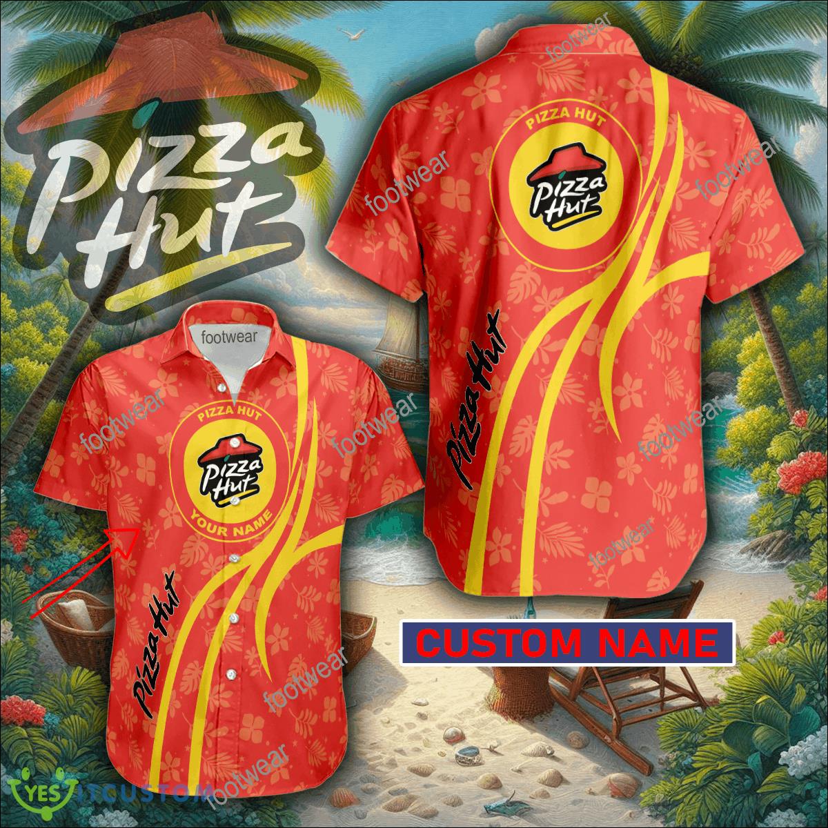 Pizza Hut 3D Hawaiian Shirt Logo Brand Custom Name Gift Beach 2 Pizza Hut 3D Hawaiian Shirt Logo Brand Custom Name Gift Beach - Pizza Hut 3D Hawaiian Shirt Logo Brand Custom Name Gift Beach