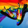 Rainbow LGBT Love NBA New York Knicks Max Soul Shoes Personalized Trendy Chunky Sneakers - Rainbow LGBT Love NBA New York Knicks Max Soul Shoes Personalized Photo 1