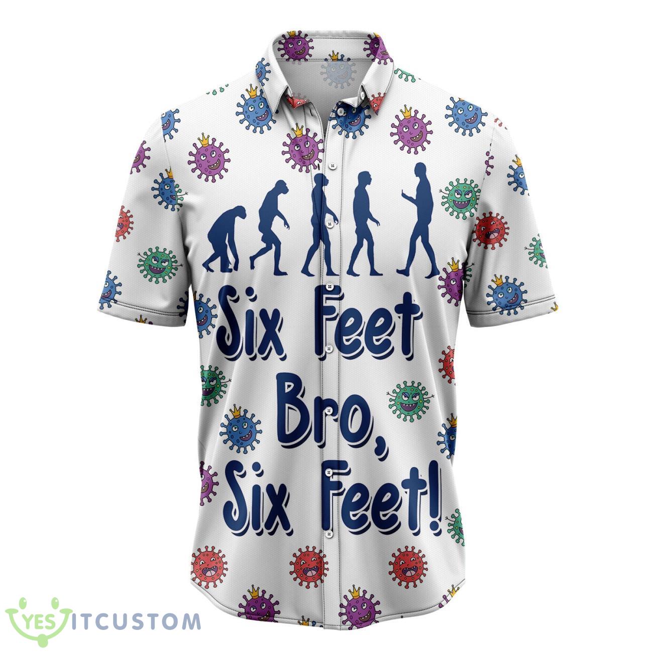 Six Feet Bro 3D Printed Hawaiian Shirt Beach Shirt 2 Six Feet Bro 3D Printed Hawaiian Shirt Beach Shirt Product Photo 1