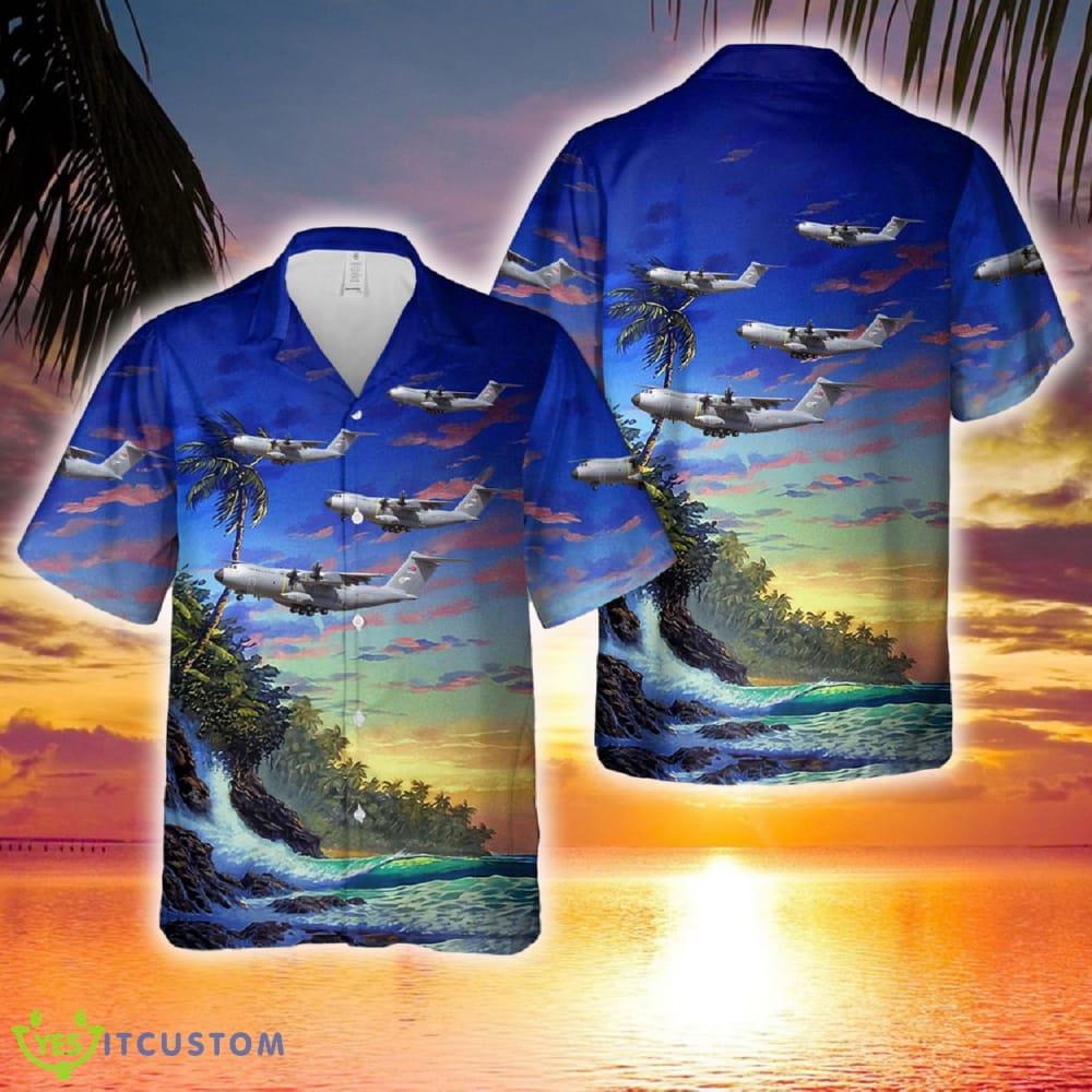 Turkish Air Force Airbus A400M Atlas Hawaiian Shirt Tropical Beach 2 Turkish Air Force Airbus A400M Atlas Hawaiian Shirt Tropical Beach - Turkish Air Force Airbus A400M Atlas Hawaiian Shirt Tropical Beach