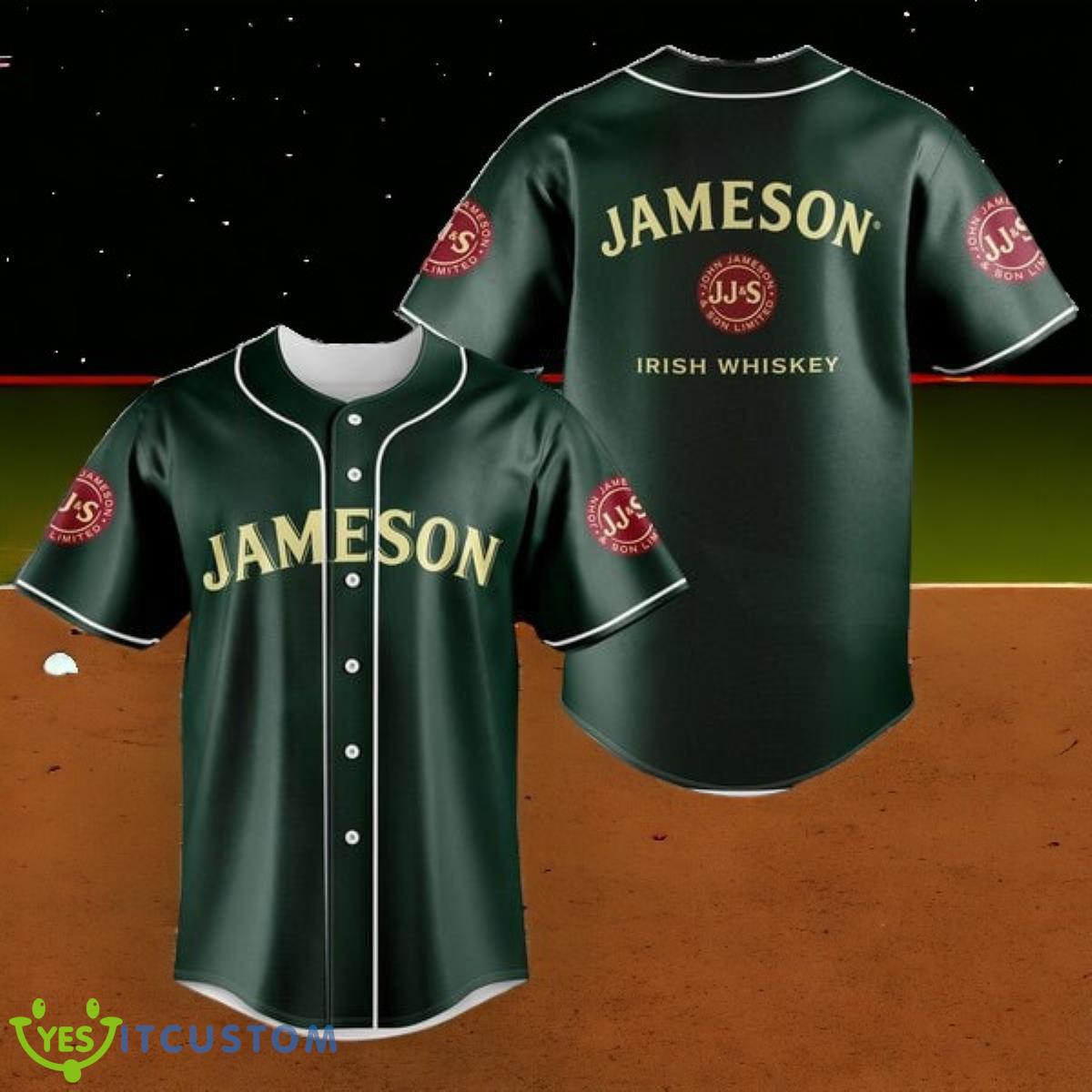 Unisex Green Jameson Baseball Jersey 3 Unisex Green Jameson Baseball Jersey Product Photo 1
