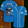 US Flag Black Skull Bud Light Baseball Jersey Product Photo 1