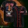 US Flag Black Skull Budweiser Baseball Jersey Product Photo 1