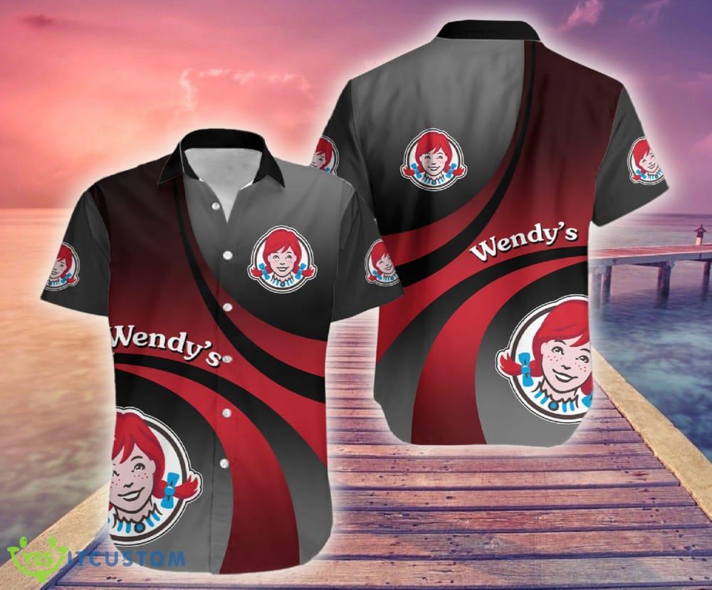 Wendy's Tropical Logo AOP Hawaiian Shirt For Summer 2 wendys tropical logo aop hawaiian shirt for summer