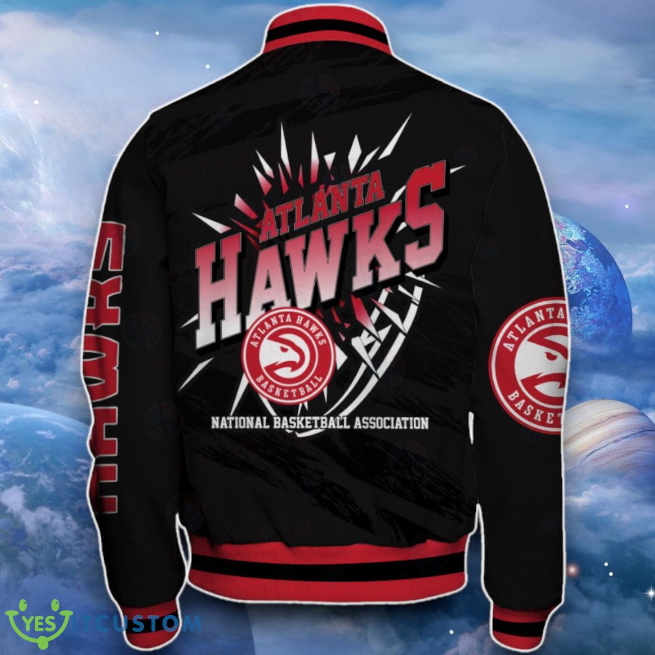 Atlanta Hawks Baseball Jacket Perfect Choice For Fans 3 Atlanta Hawks Baseball Jacket Perfect Choice For Fans Product Photo 3