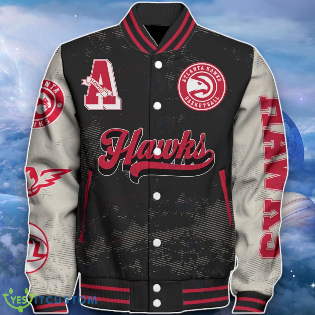 Atlanta Hawks Baseball Jacket Unique Design For Fans 8 Atlanta Hawks Baseball Jacket Unique Design For Fans Product Photo 2