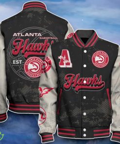 Atlanta Hawks Baseball Jacket Unique Design For Fans Product Photo 1