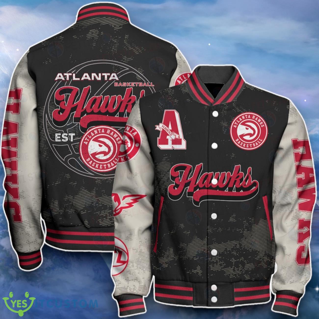 Atlanta Hawks Baseball Jacket Unique Design For Fans 7 Atlanta Hawks Baseball Jacket Unique Design For Fans Product Photo 1