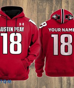 Austin Peay State Governors 3D Hoodie Style Gift Custom Name And Number Product Photo 2