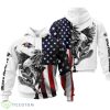 Baltimore Ravens USA Flag Eagle All Over Printed 3D Hoodie Zip Hoodie For Fans Product Photo 1