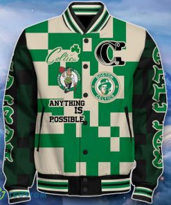 Boston Celtics Baseball Jacket Impressive Choice For Fans 4 Boston Celtics Baseball Jacket Impressive Choice For Fans Product Photo 2