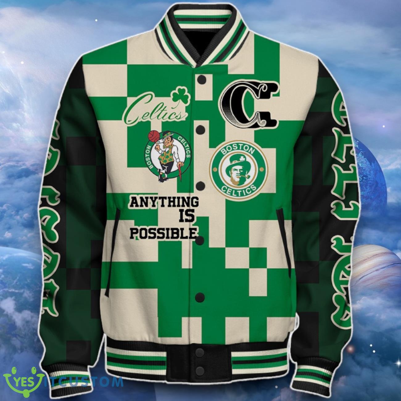 Boston Celtics Baseball Jacket Impressive Choice For Fans 8 Boston Celtics Baseball Jacket Impressive Choice For Fans Product Photo 2