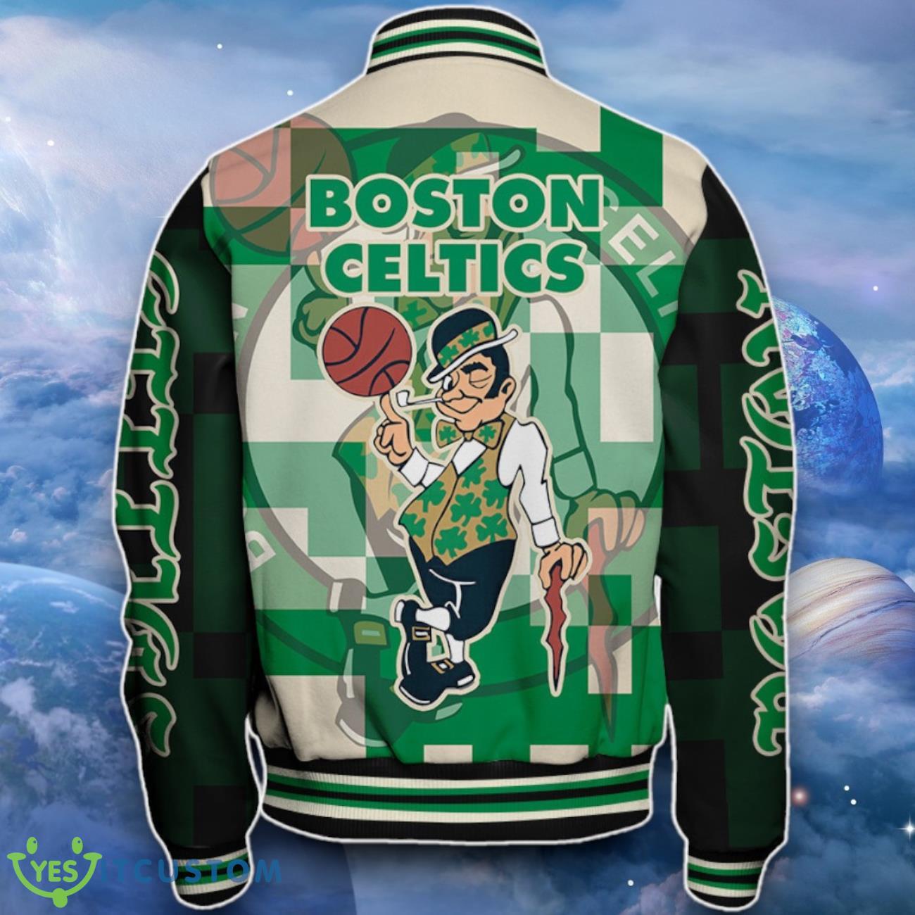 Boston Celtics Baseball Jacket Impressive Choice For Fans 3 Boston Celtics Baseball Jacket Impressive Choice For Fans Product Photo 3