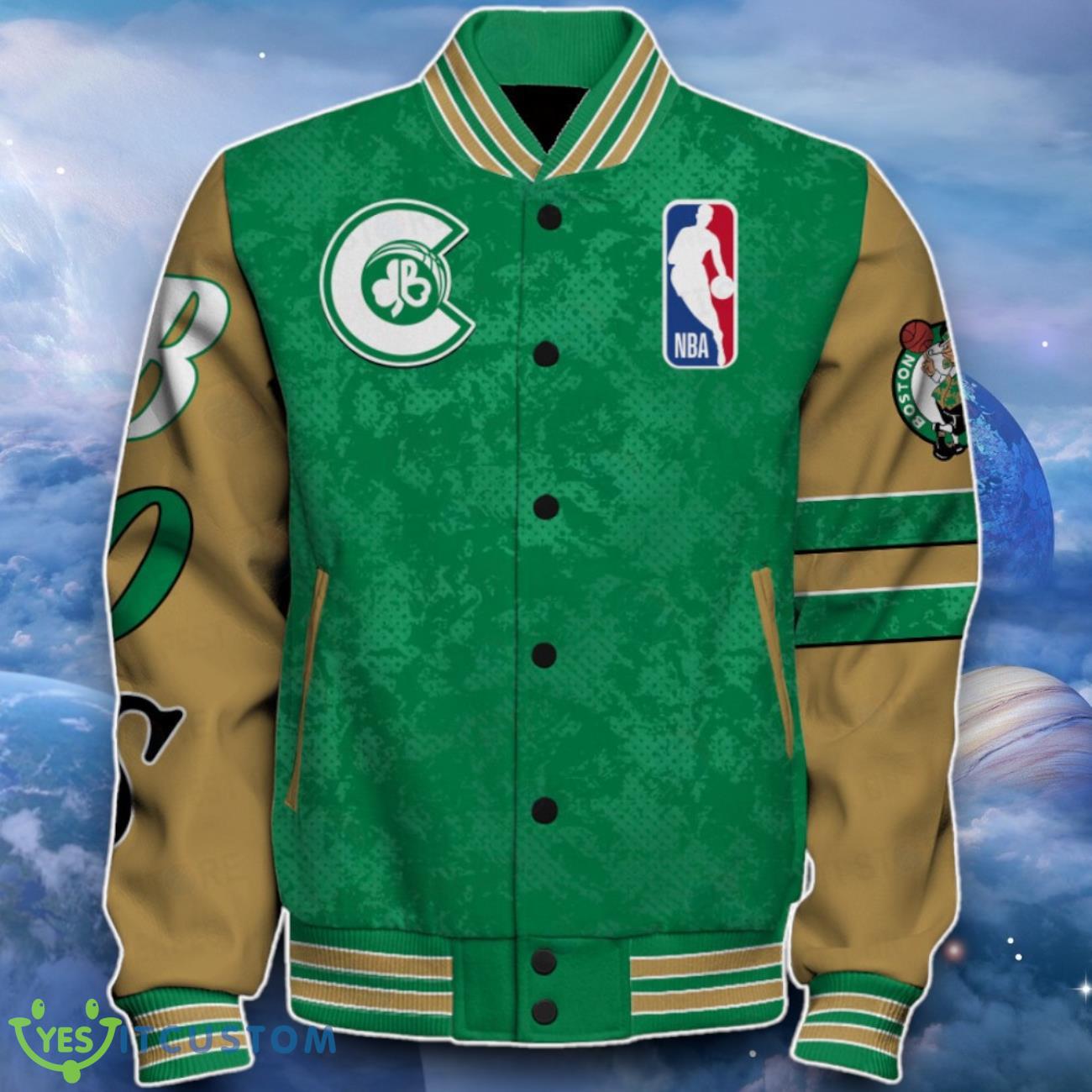 Boston Celtics Baseball Jacket Impressive Design For Fans 8 Boston Celtics Baseball Jacket Impressive Design For Fans Product Photo 2