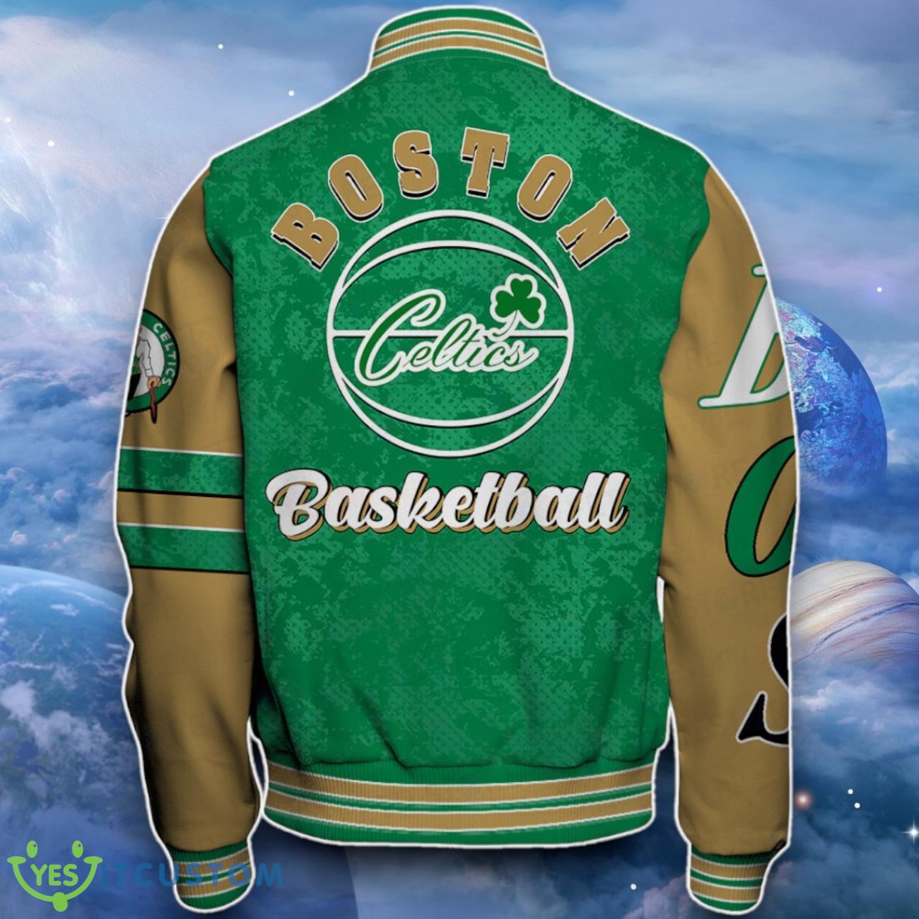 Boston Celtics Baseball Jacket Impressive Design For Fans 3 Boston Celtics Baseball Jacket Impressive Design For Fans Product Photo 3