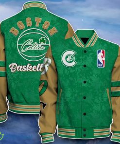 Boston Celtics Baseball Jacket Impressive Design For Fans Product Photo 1