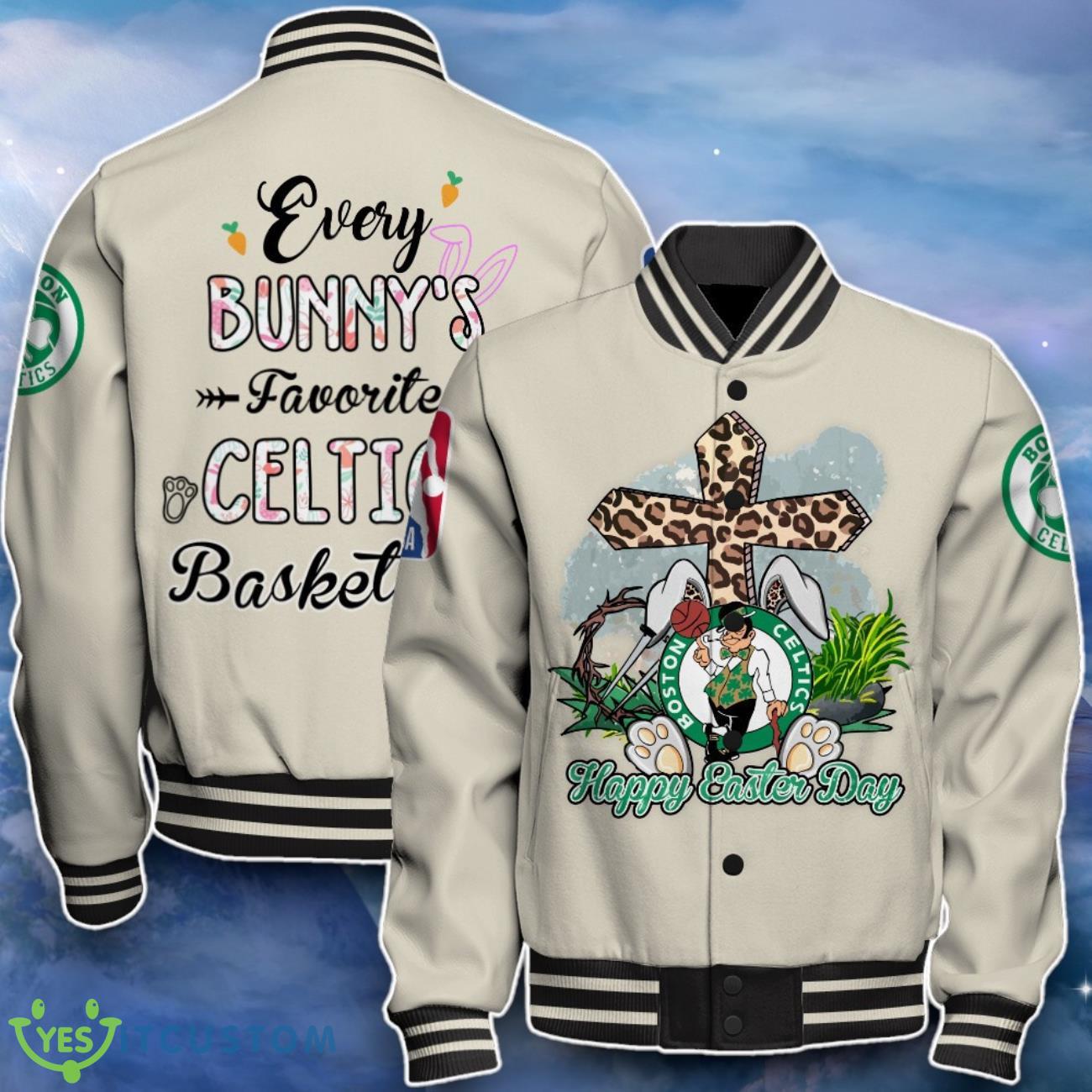 Boston Celtics Baseball Jacket Nice Gift For Fans 4 Boston Celtics Baseball Jacket Nice Gift For Fans Product Photo 4