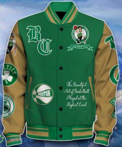 Boston Celtics Baseball Jacket Perfect Choice For Fans 4 Boston Celtics Baseball Jacket Perfect Choice For Fans Product Photo 2