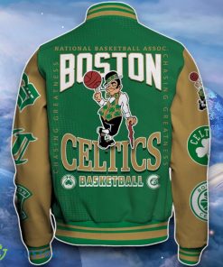 Boston Celtics Baseball Jacket Perfect Choice For Fans 5 Boston Celtics Baseball Jacket Perfect Choice For Fans Product Photo 3