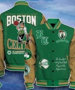 Boston Celtics Baseball Jacket Perfect Choice For Fans Product Photo 1