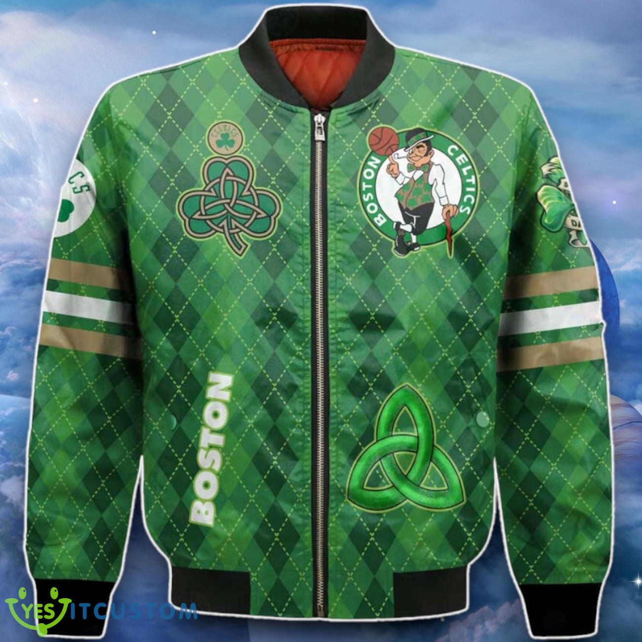 Boston Celtics Baseball Jacket Perfect Gift For Fans 8 Boston Celtics Baseball Jacket Perfect Gift For Fans Product Photo 2