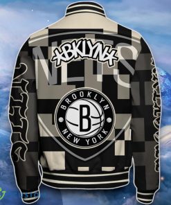 Brooklyn Nets Baseball Jacket Impressive Choice For Fans 5 Brooklyn Nets Baseball Jacket Impressive Choice For Fans Product Photo 3